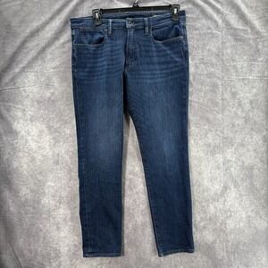 Bonobos Jeans Mens 34x32 Slim Taper Dark Blue Wash Stretch